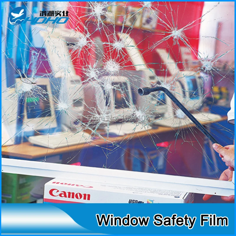 60''x99ft Certified Safety Glass Film Security Self Adhesive Window