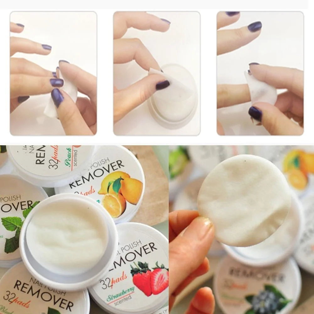 2 Pack Polish Nail Tools Remover Beauty Polish Cotton Non Toxic (32