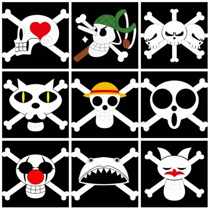 

Jolly Roger Pirate Flag House Banner Halloween Party Cosplay Flags Indoor Outdoor Decoration Flags with Grommets Black 60X90cm