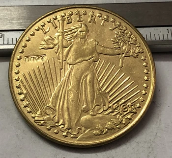 

1908 P.D.S US SAINT GAUDENS $20 GOLD DOLLAR Exact Copy Coin