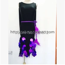 Костюмы для латинских танцев сексуальные фиолетовые пайетки без рукавов латинские танцевальные платья для женщин латинские одежды для конкурса танцов платья