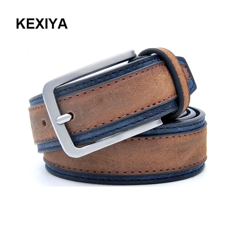 

KEXIYA2017 Designer Men Belt Casual Puzzle Luxury Men's Fashion Accessories Jeans Belt Double-layer Two-color Belt