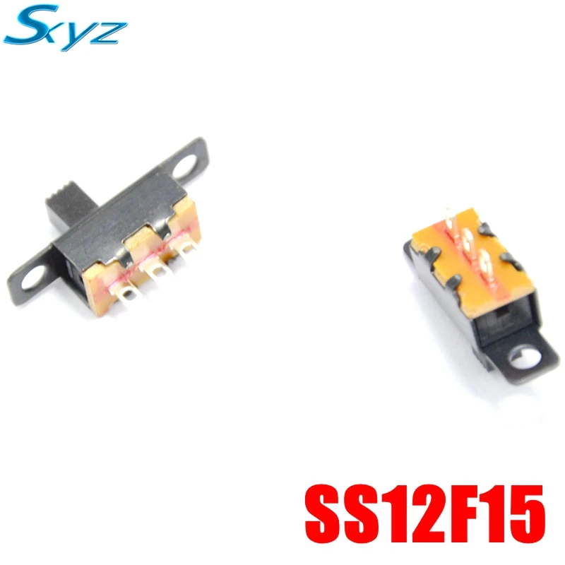 

20pcs/lot 3 Pin 2 Position Black Mini Size SPDT Slide Switches On-Off PCB DIY Material Electrical Tools Solder Lug #DSC0039