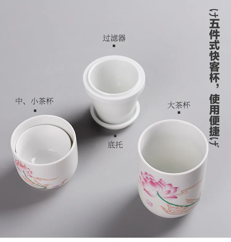 Портативный один горшок две чашки простой чайник чашка керамический дорожный маленький чайник чайный набор кунг-фу