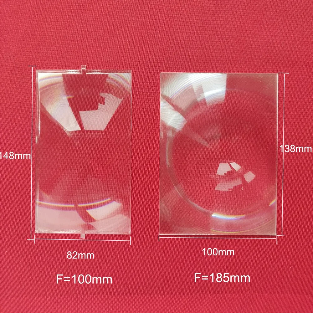 2 шт. линза Френеля для 5,5 дюймов lcd фронтальная 148 мм* 82 мм f185мм и задняя 138 мм* 100 мм f100мм DIY проектор beamer набор линз Френеля