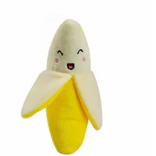 Забавная собака щенок жевательная игрушка плюшевые игрушки звук Милые Фрукты Банан дизайн игрушки hondenspeelgoed плюш yl