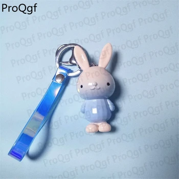

Ngryise 2Pcs A Set rainbow rabbit keychain christmas gift