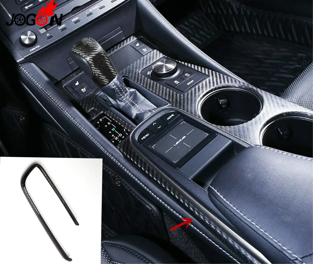 Us 77 95 8 Off Car Central Console Gear Panel Lip Trim For Lexus Rc200 300 350 Rc F Sport 2015 2019 Real Carbon Fiber Lhd In Interior Mouldings From