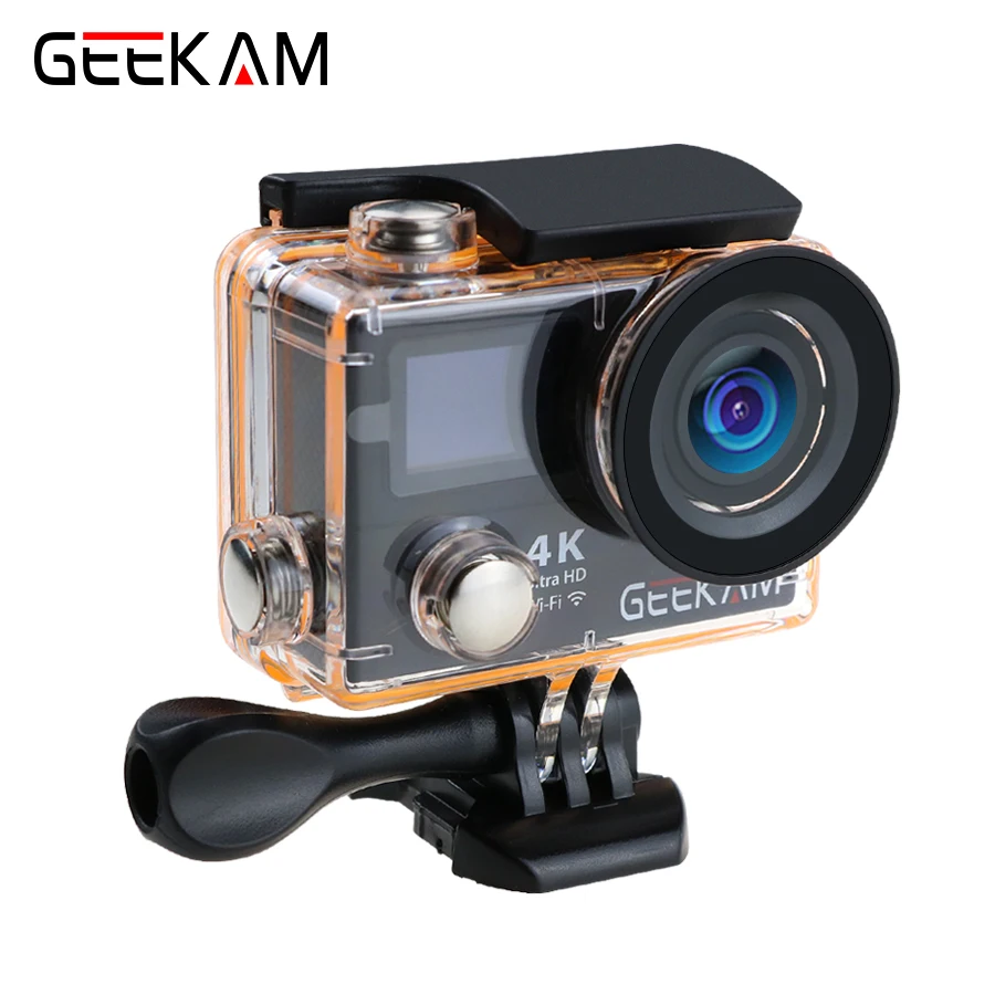 Goedkoop Originele GEEKAM H3R H3 actie camera 4 K wifi Ultra HD 1080p60fps 720P120FPS pro waterdichte mini cam fiets video camera sport