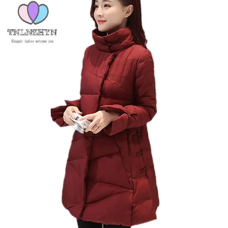 

2019 Winter Down Jacket High-end Solid color Thicken Costume Clothing Women Coat Large size Lady Warm Cotton Winter Jacket Coat