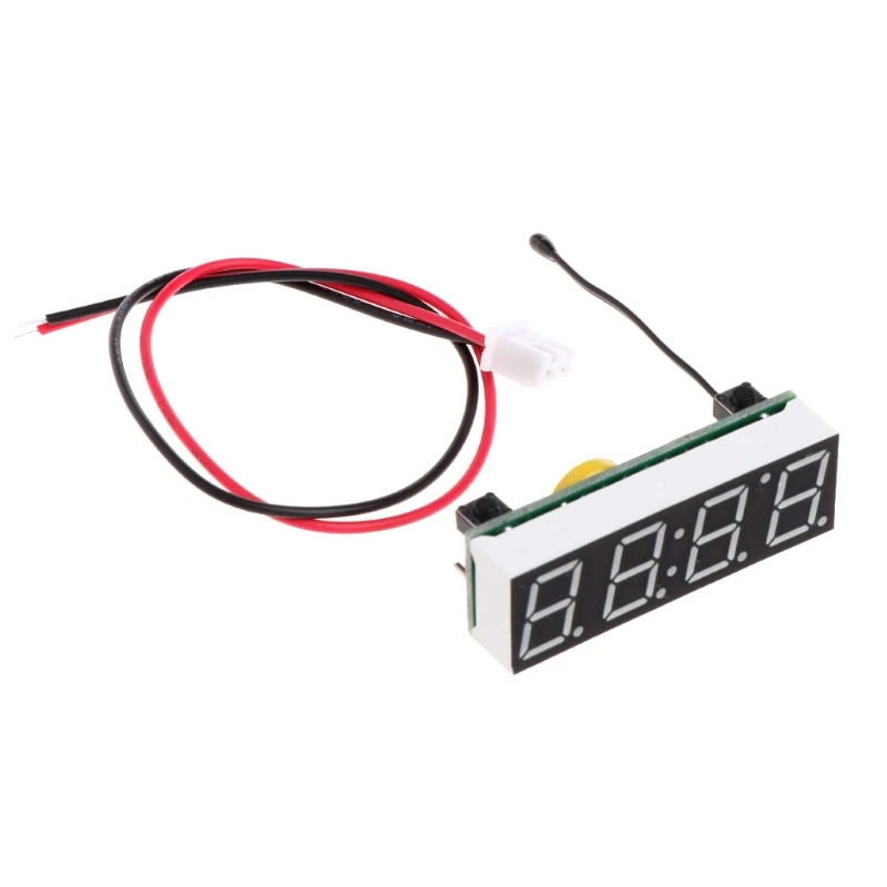Автомобиль 3 в 1 светодиодный DIY цифровые часы температура напряжение модуль электронный DC 5~ 30 в