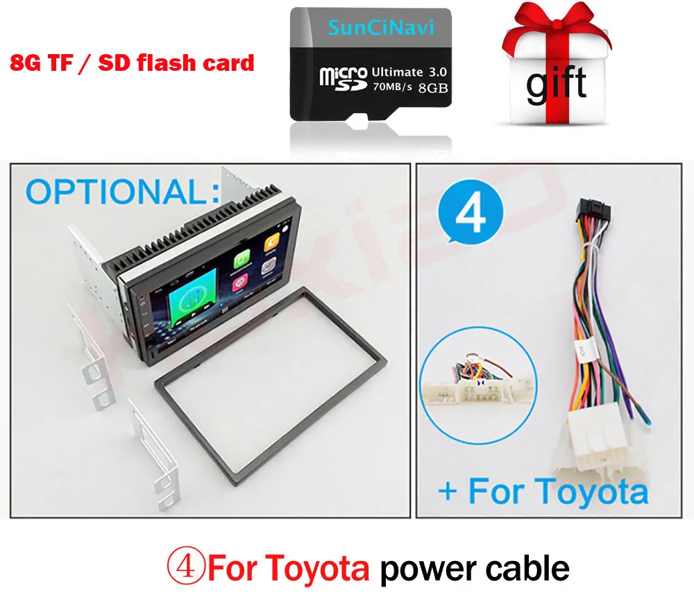 Discount 2 Din Android Universal Car DVD Player GPS Navigation Map WIFI BT Radio Player Multimedia For Honda Nissan BYD TOYOTA KIA 14