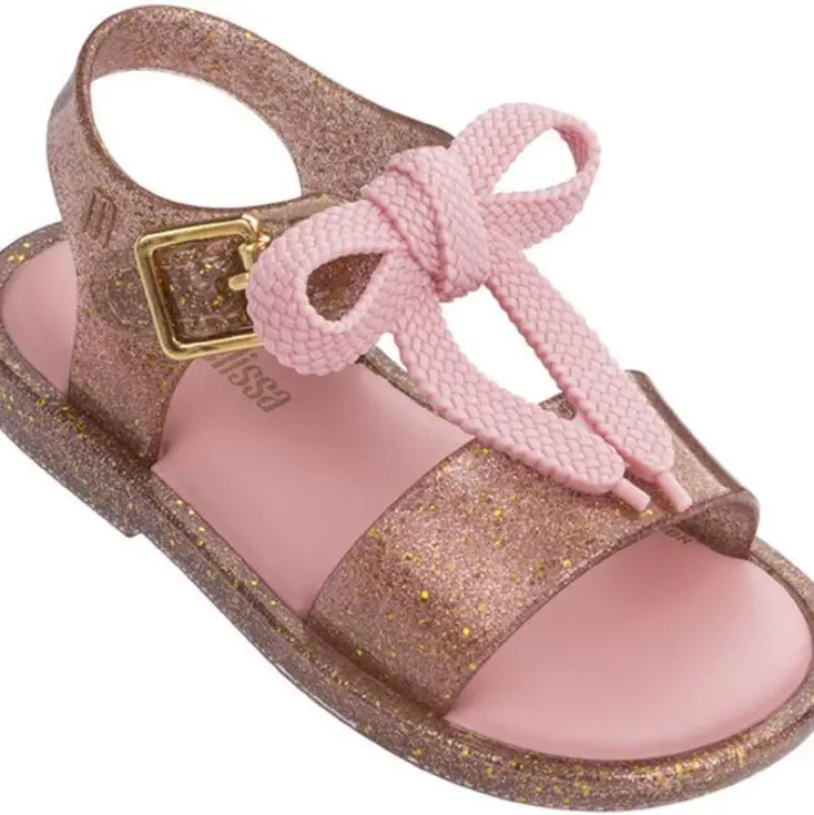 

Melissa Mini Shoes 2019 New Summer Style Jelly Shoe Girl Non-slip Kids Beach Sandal Toddler