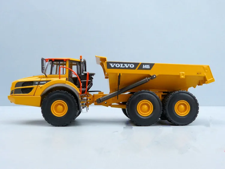 Коллекционная литая Игрушечная модель MOTORART 1:50 VOLVO A40G шарнирный самосвал для горнодобывающей промышленности, инженерное оборудование, украшение