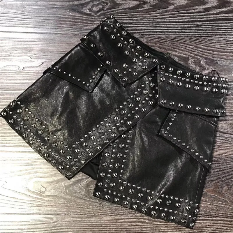 Lady En Picture Cuir Jupe As Véritable Réel Femmes wAnRxzvR