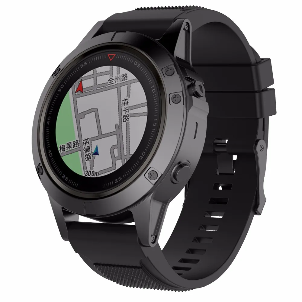 26 мм силиконовый сменный ремешок для часов браслет универсальный Garmin Fenix 5X/Fenix 3