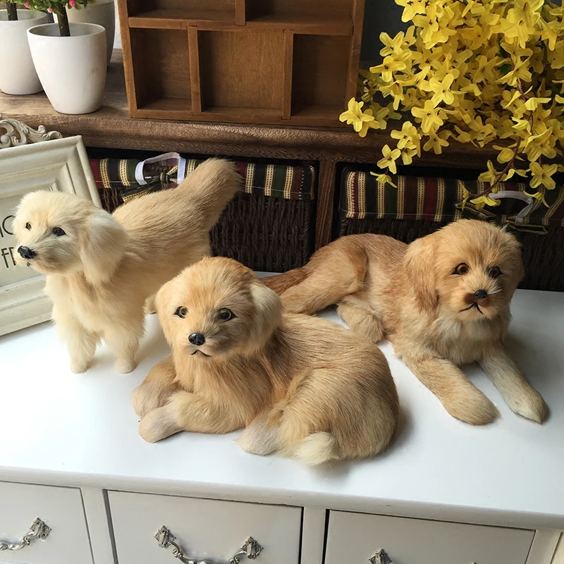 

artifical animal Golden Retriever model ,polyethylene&furs handicraft Figurines & Miniatures decoration toy gift a2963