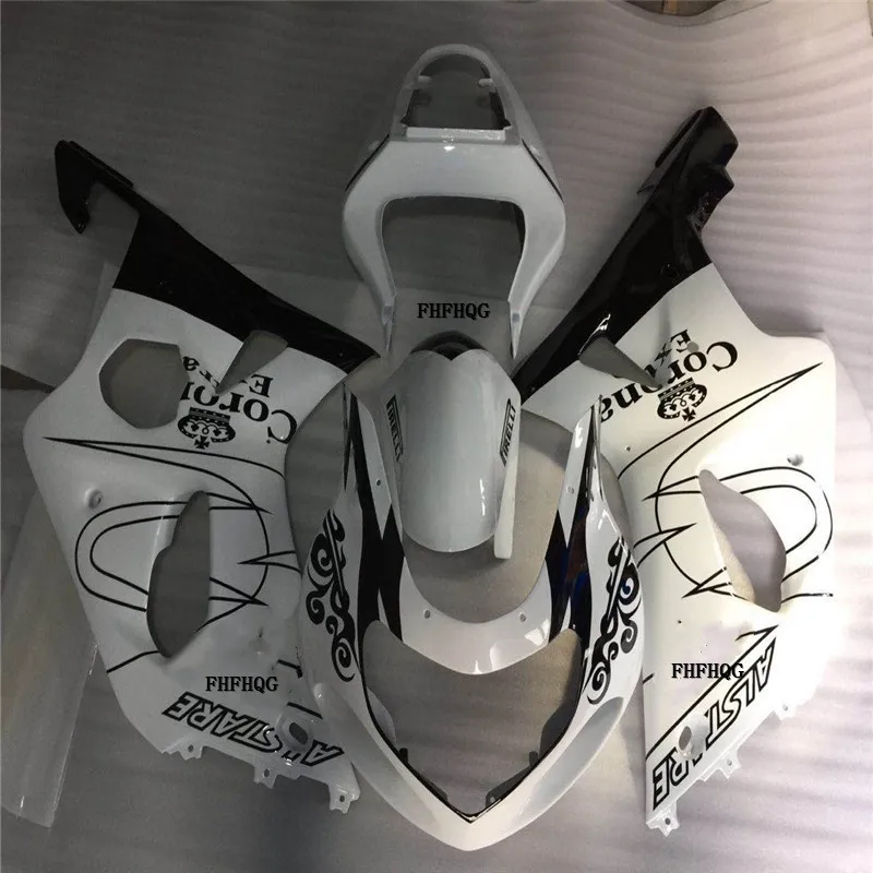 Hot sales Fairing kit for SUZUKI GSXR1000 GSX-R1000 K2 00 01 02 corona 2000 2001 2002 black/white Fairings set | Автомобили и
