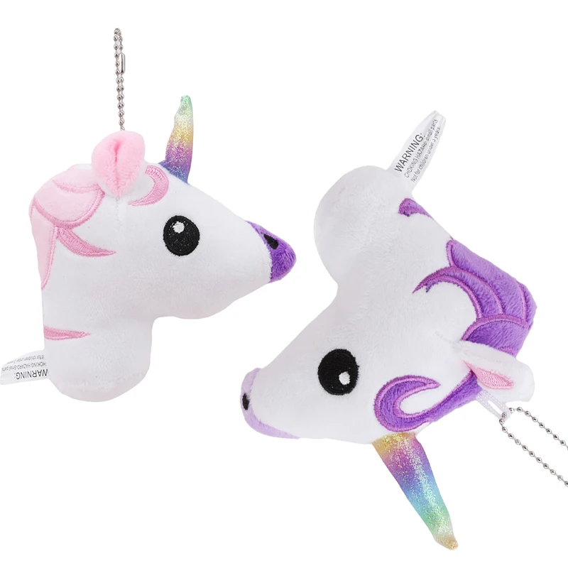 Kawaii NEW Small Unicorn Plush Stuffed Animal DOLL TOY Key Ring Decor