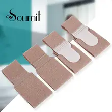 Soumit 4 шт., накладной носок, корректирующий ремень, подушечки, разделитель пальцев, уменьшающий носок, Экструзионная пятка, стельки