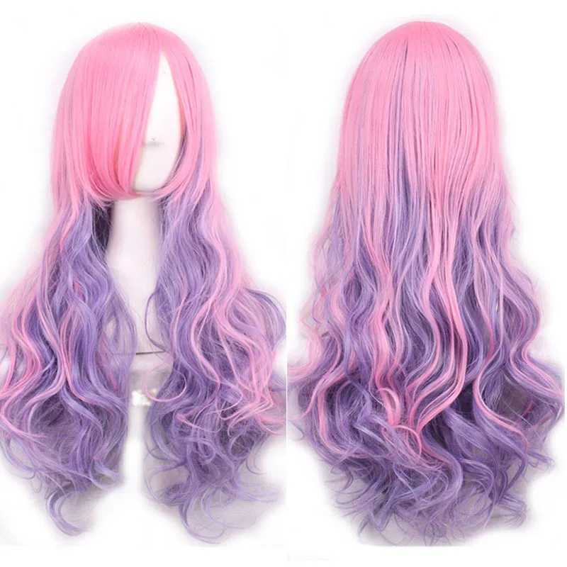 Morigirl Story Harajuku Lolita Heat Resistant 70cm Long Curly Wavy