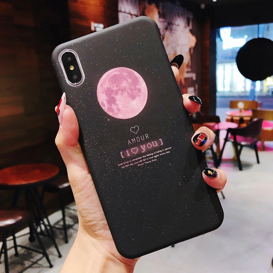 Чехол для телефона Moskado Aircraft Moon для iphone 11, 7, 8, 6s Plus, X, звездное небо, звезды, земля, космос, чехол для iphone XS Max X, жесткий чехол из поликарбоната