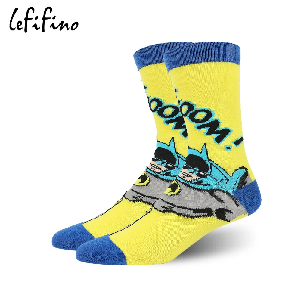 LeFifino/мужские хлопковые носки с героями мультфильмов, цветные Популярные носки с героями аниме, новые носки, забавные креативные классные носки Soks Le03018 - Цвет: 6