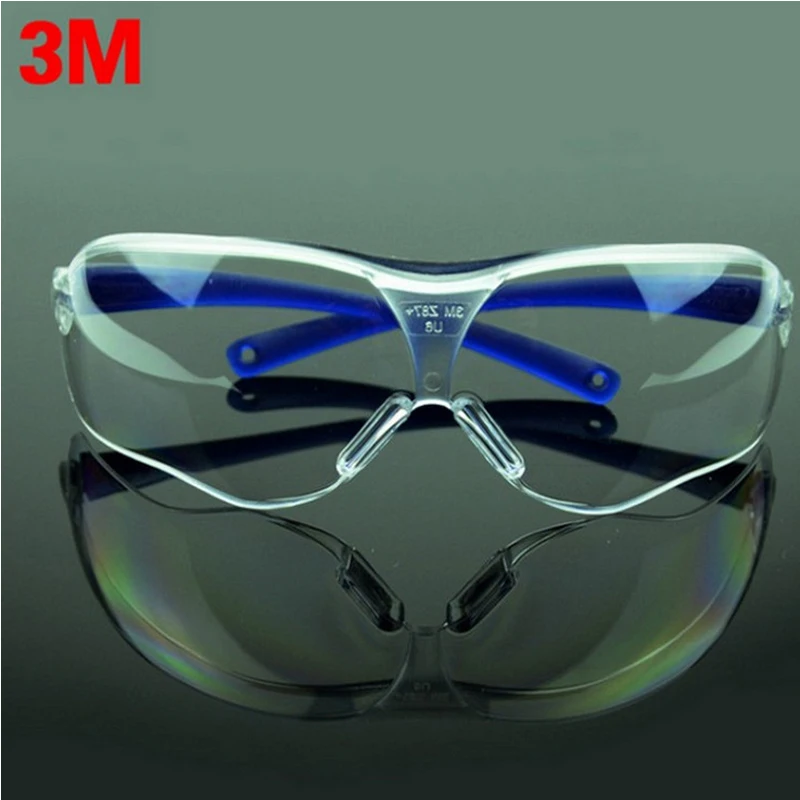 3 M 10434 نظارات السلامة نظارات مكافحة الرياح الرمال الضباب صدمة الغبار مقاومة شفافة نظارات واقية نظارات الرجال الأزياء