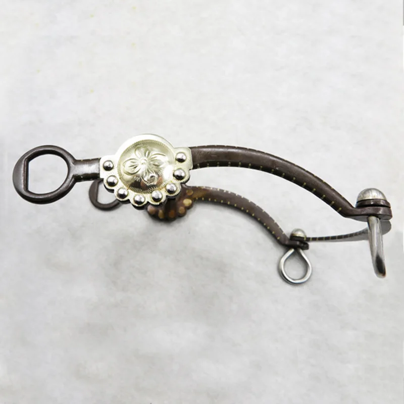 125 مللي متر الرجعية الغربية الحصان بت استانليس ستيل نحاس الفروسية المعبرة اللجام ل ركوب الخيل سباق الأرسنة بت H
