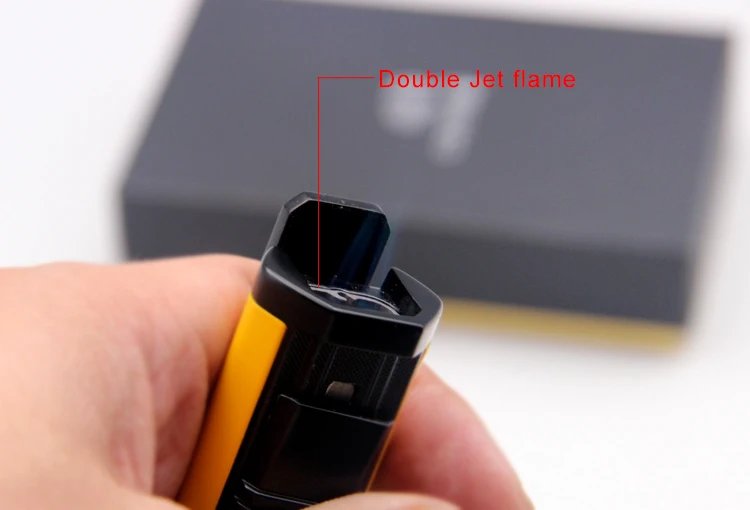 COHIBA зажигалка для Сигар Зажигалка с Фонарь ком струйное пламя и перфоратором