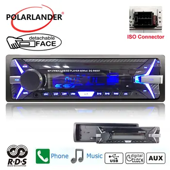 

Newest 1087 RDS Autoradio 1 din Support Bluetooth SD Card Music mp3 player with Remote Control Auto radio Car Detachable Panel