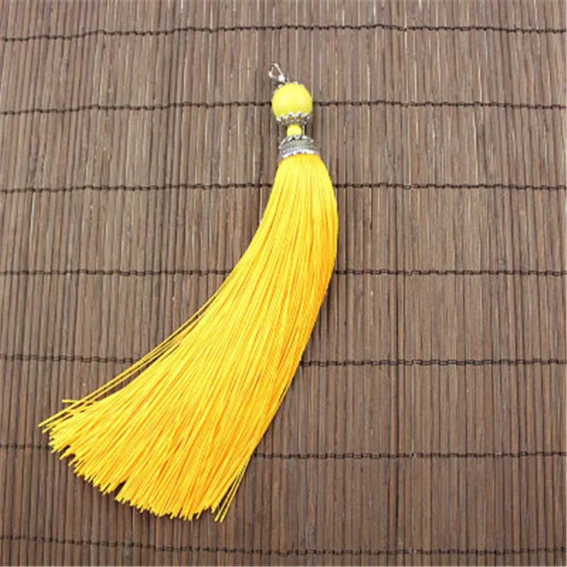 1Pc Long 16cm Tassel Lobster Clasp Keychain Cellphone Straps Big Jewelry Charms DIY Earrings Accessories Necklace Pendants