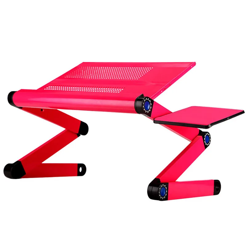  Aluminum Notebook Folding Computer Desk Bed Computer Desk With Mouse Pad Adjustable Laptop Table Co - 32864986810
