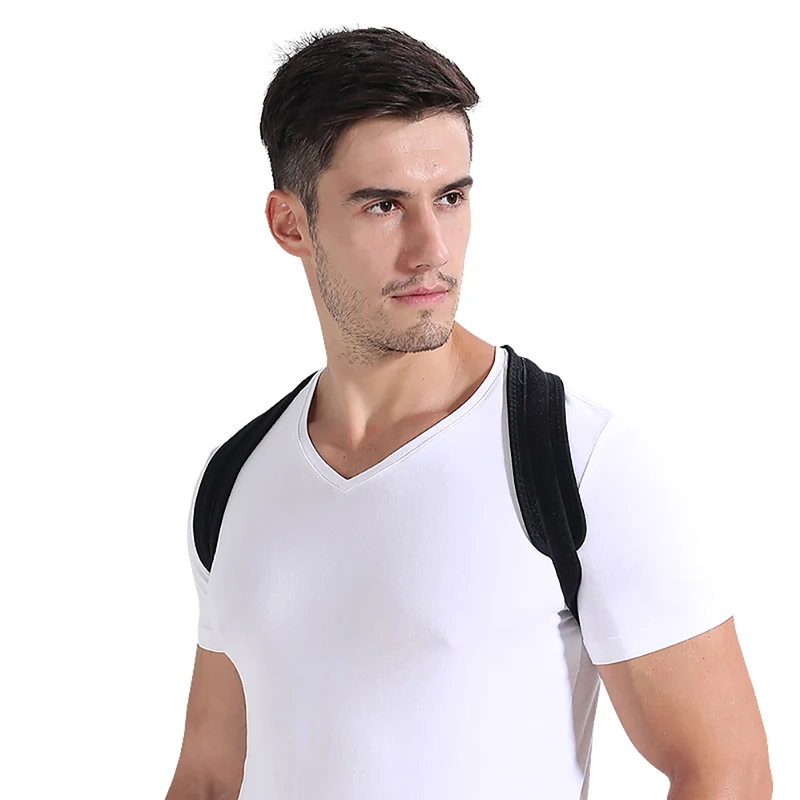 

Back Shoulder Posture Correction Brace Orthotics Belt Adjustable Adult Correct Poses the back of the clavicle unisex straps