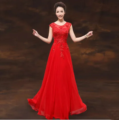 ladies long party dress