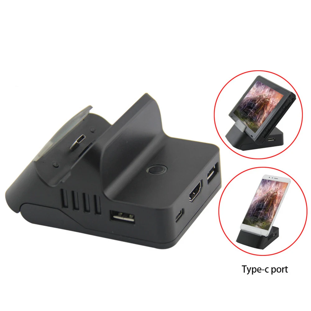 

HDMI Charging Dock for Nintend Switch Adjustable Bracket HDMI Video Conversion Charger Base Portable Universal Charger Station