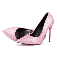 2016 New Spring Summer Retro Thin High Heel Women Shoes Pumps Patent Leather Slip On Platform Single Shoes Plus Size 40 ZM3.0