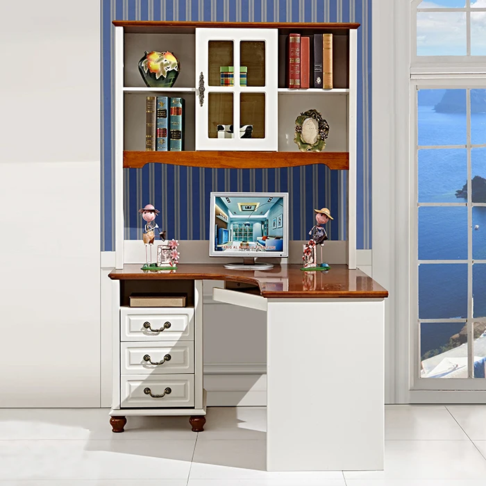 Mesa Barato Hui madera escritorio de la computadora esquina estudio