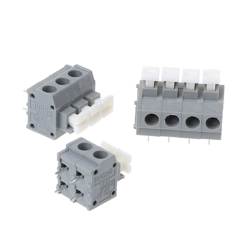 

10pcs KF235 5.0mm PCB Board Pitch Without Screws Terminal Connectors 2/3/4Pin