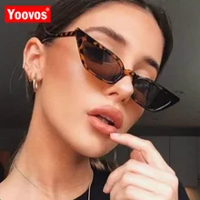 Yoovos De ojo De gato gafas De sol De las mujeres Vintage De alta calidad De colores De caramelo con lentes De sol para dama De plástico Retro Lunette De Soleil Femme