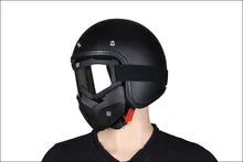 motorcycle helmet with MASK Retro Motorbike Helmet Motorcycle Casco Capacete With Mask Goggles Men women unisex
