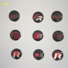 14mm Remote Key Fob Logo Emblem Sticker Key Shell Badge For SEAT Altea Leon FR VW GLOF AUDI SUBARU STI FORD TOYOTA TRD MAZDA