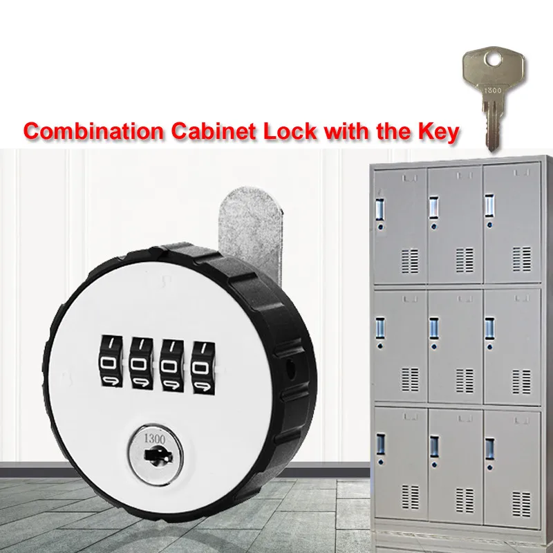 

Hot Selling Combination Cabinet Cam Lock 4 Digit Keyless for Drawer Door Gym School Locker with Key Reset h