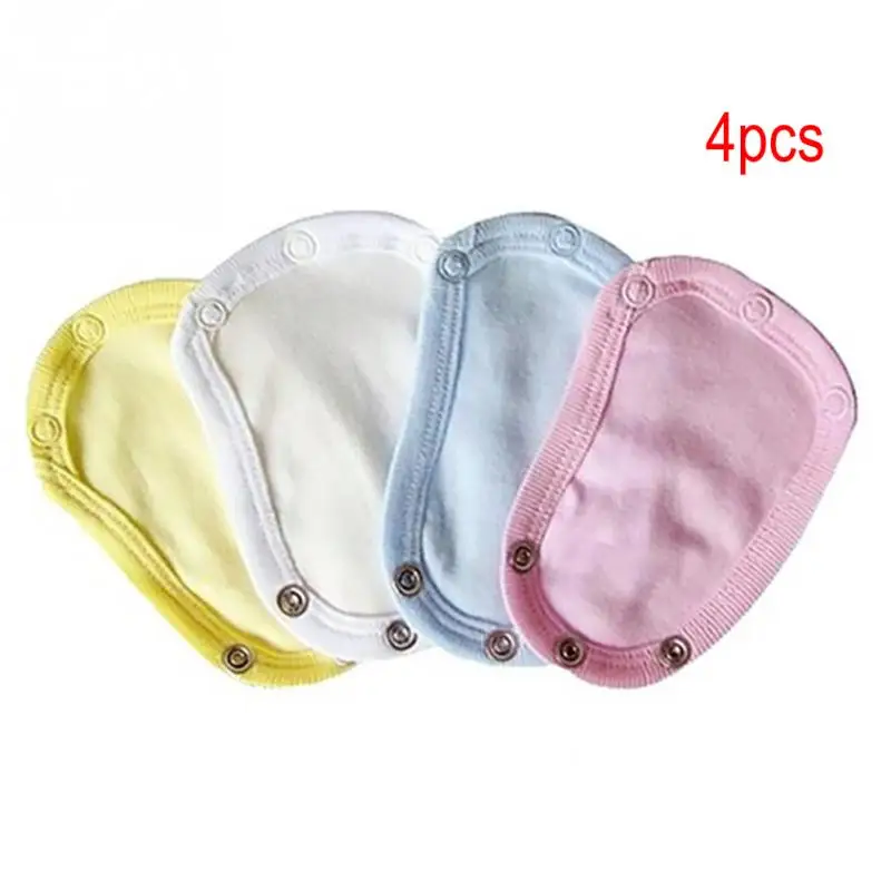 4PCS Детский комбинезон для младенцев, комбинезон для подгузников, комбинезон для подгузников, удлиненный Одноцветный#320 - Цвет: 4PCS