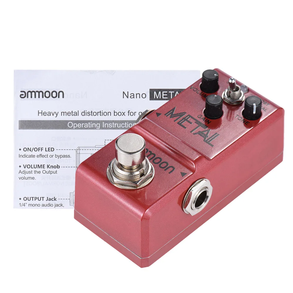 Ammoon Nano серия гитарная педаль настоящий байпас гитарный эффект из алюминиевого