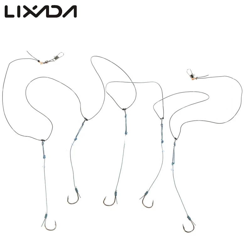 

120cm Steel String Fishing Hook Barb Sea Fishing Hook with Nylon Line Fishing String Fishing Tackle Accessary