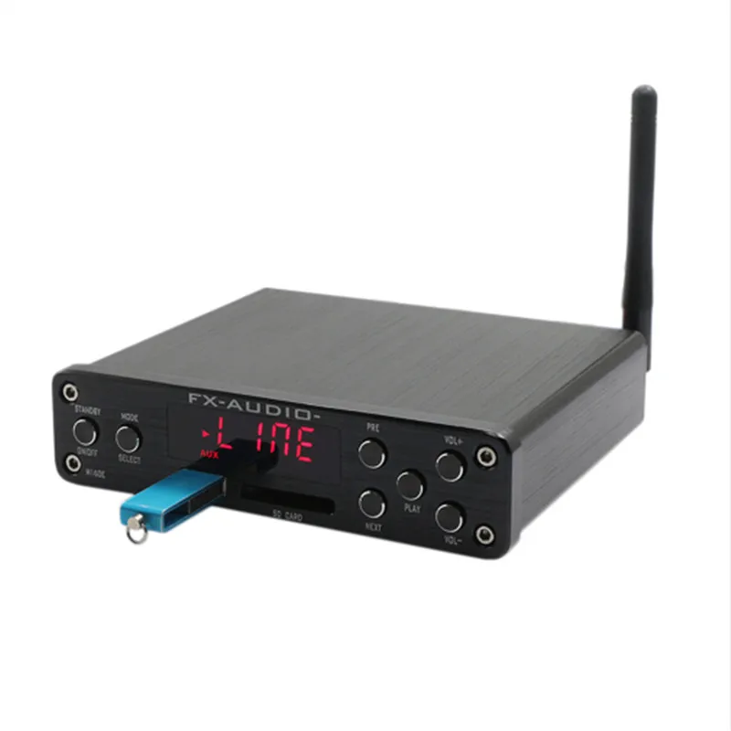 2019 FX-аудио M-160E Bluetooth 4 0 цифровой аудио усилитель 160 Вт * 2 USB/SD/AUX/PC-USB проигрыватель