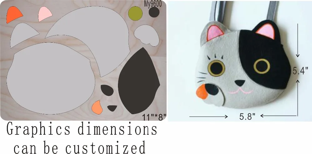 

Cat face new wooden mould cutting dies for scrapbooking Thickness/15.8mm