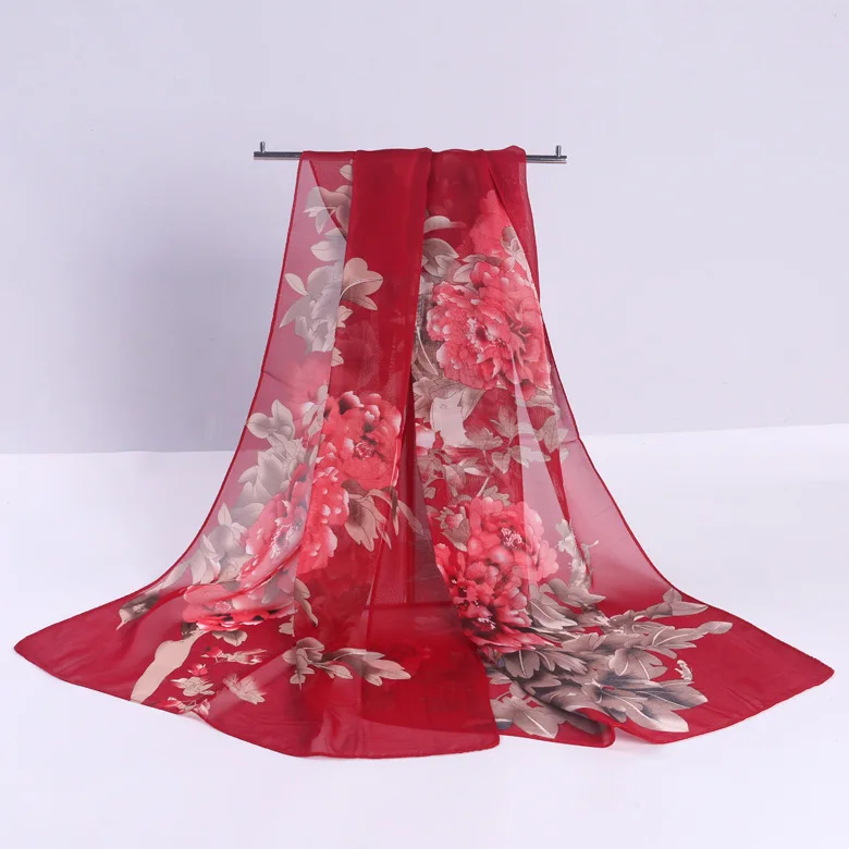 

2019 New Women Scarf Fashion Print Silk Scarves Summer Lady Shawls And Wraps Foulard Long Size Pashmina Bandana Hijabs Scarf
