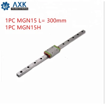 

Linear Carriage Guide 15mm 300mm Rail Set Cnc Motion Guideway Mgn15 Mgn15h Bearing Steel Printer Cutter Way A Long For Axis